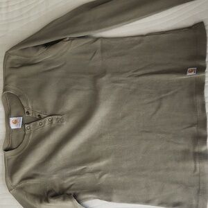 Carhartt Sage Green Long Sleeve Henley